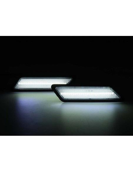 Kit Freccia Laterale a Led Side Marker Lente Trasparente Luce Bianco Per BMW Serie 3 F30 320 328 330 340 335 ActiveHybrid 3 2013
