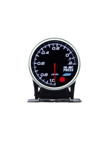Vacuometro Vuotometro Analogico Pressione Vuoto BAR IN-MF Press Vacuum Gauge 52mm 12V Auto Doppio Ingresso Alimentazione 10 Colo
