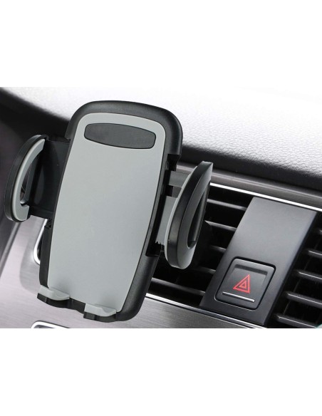 Porta Telefono Supporto Smartphone Da Bocchetta Aria Per Auto Universale Rotazione 360 Gradi Fissaggio Sicuro