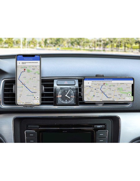 Porta Telefono Supporto Smartphone Da Bocchetta Aria Per Auto Universale Rotazione 360 Gradi Fissaggio Sicuro