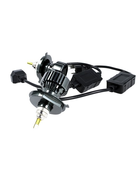 Kit Full Led Canbus H19 H4 38W Reale Canbus 12V 24V Luce 360 Gradi Per Faro Lenticolare Ventola Silenzioso 4500 lm