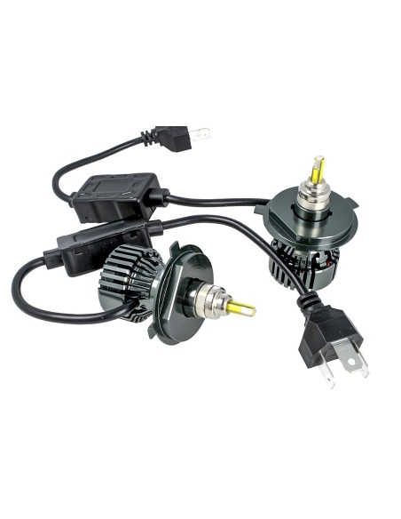 Kit Full Led Canbus H19 H4 38W Reale Canbus 12V 24V Luce 360 Gradi Per Faro Lenticolare Ventola Silenzioso 4500 lm
