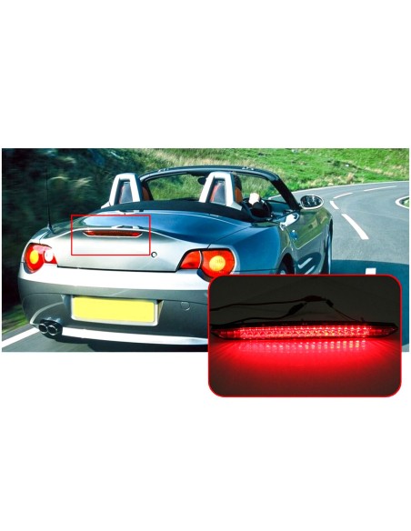 Kit Luce Terzo Stop a Led Singolo Nero Fume Per BMW E85 Z4 2002-2009 OEM 63256930246 63256917378
