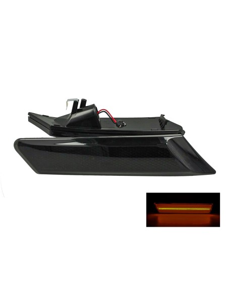 Kit Freccia Laterale a Led Side Marker Lente Nero Fume Luce Arancione Per Porsche 911 997 987 Carrera Boxster Cayman OEM 9876310