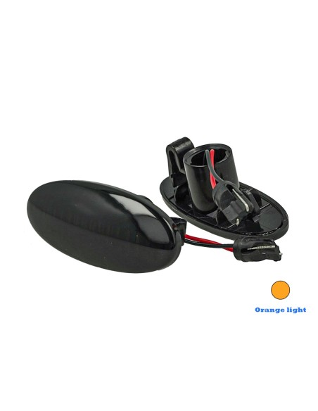 Kit Freccia Laterale a Led Side Marker Lente Nero Fume Luce Arancione Per Nissan Qashqai Renault Koleos Smart Forfour 4539062601