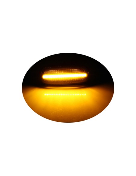 Kit Freccia Laterale a Led Side Marker Lente Nero Fume Luce Arancione Per Opel Vivaro Movano Nissan X70 7701047517 6030196E