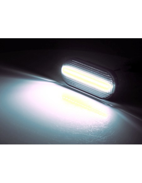 Kit Freccia Laterale a Led Side Marker Lente Trasparente Luce Bianco Per VW Golf 3 4 Passat Polo Sharan Seat Ibiza Skoda Octavia