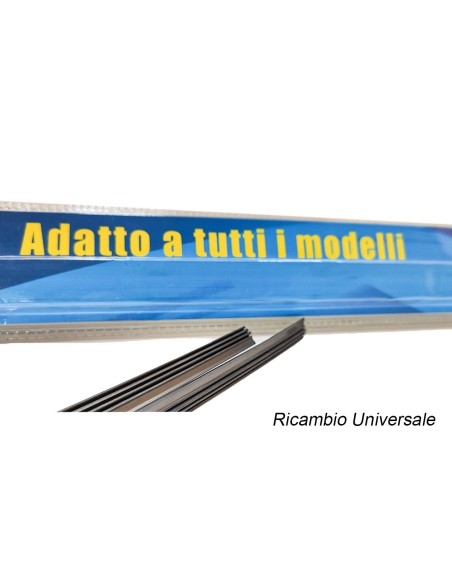 Coppia Gommini Refill Flat 28'' 700 mm Ricambio Universale Per Spazzole Tergicristallo In Ferro
