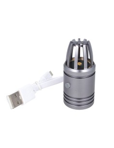 Mini Lampada Germicida UVC Disinfezione Sanificazione Per Auto Furgone Camper Ricaricabile Colore Grigio 2