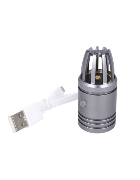 Mini Lampada Germicida UVC Disinfezione Sanificazione Per Auto Furgone Camper Ricaricabile Colore Grigio