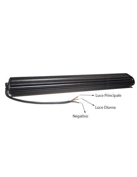 Barra Led Fuoristrada Slim 30W 12V 24V 10'' 26cm Con Daylight Luce Diurne IP67 E9 Fila Unica Faro Led Trattore
