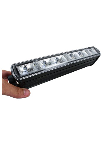 Barra Led Fuoristrada Slim 30W 12V 24V 10'' 26cm Con Daylight Luce Diurne IP67 E9 Fila Unica Faro Led Trattore