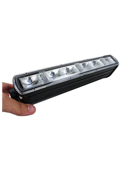 Barra Led Fuoristrada Slim 30W 12V 24V 10'' 26cm Con Daylight Luce Diurne IP67 E9 Fila Unica Faro Led Trattore