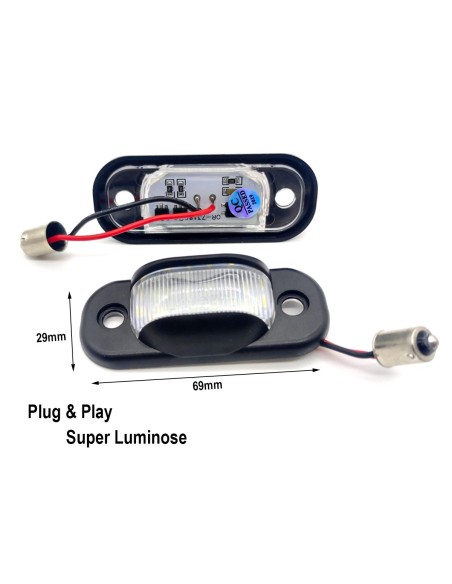 Kit Luci Targa Led Audi 80 B4 1991-1995 Cabridet 1991-2000 100 C4 1990-1994 A6 C4 1994-1997 Canbus 6000K