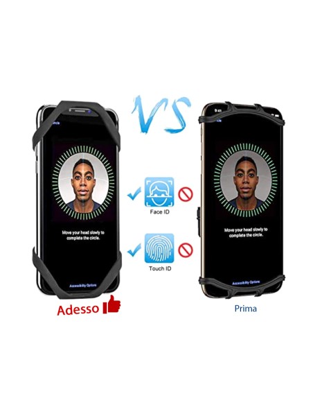 Porta Cellulare Bici Supporto Smartphone Per Manubrio Moto Monopattino Elettrico MTB Bicicletta Universale 360&deg Rotabile