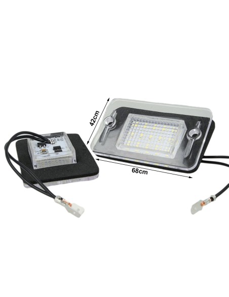 Kit Luci Targa Led Land Rover Discovery II 1998-2004 OEM XFC500050 Canbus Bianco 12V 5W