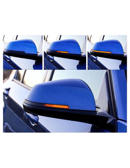 Kit Freccia Led Specchietto Retrovisore Dinamico Sequenziale BMW F20 F21 F22 F30 F31 F32 F33 F34 F35 F36 X1 E84 Lente Fume Aranc