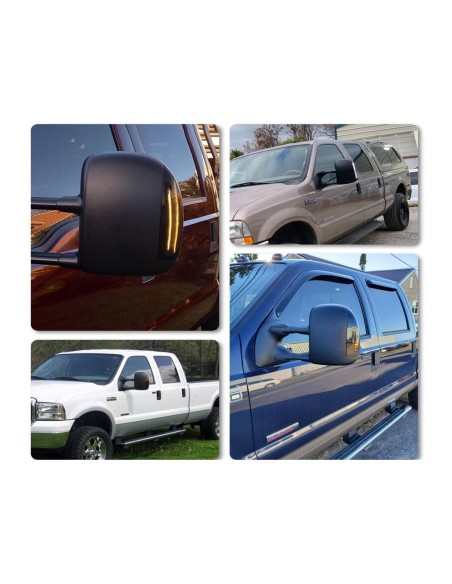 Kit Freccia Led Specchietto Retrovisore Dinamico Sequenziale Ford F250 F350 F450 F550 Super Duty 2003-2007 Lente Fume Arancione