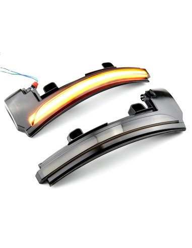 Kit Freccia Led Specchietto Retrovisore Dinamico Sequenziale Land Rover Discovery 4 Range Rover Sport Evoque Lente Fume Arancion