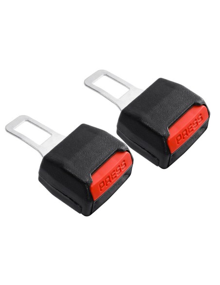 2 PZ Ganci Prolunga Per Cintura di Sicurezza Universale Beep Bip Stop Blocca Allarme Sonoro Auto
