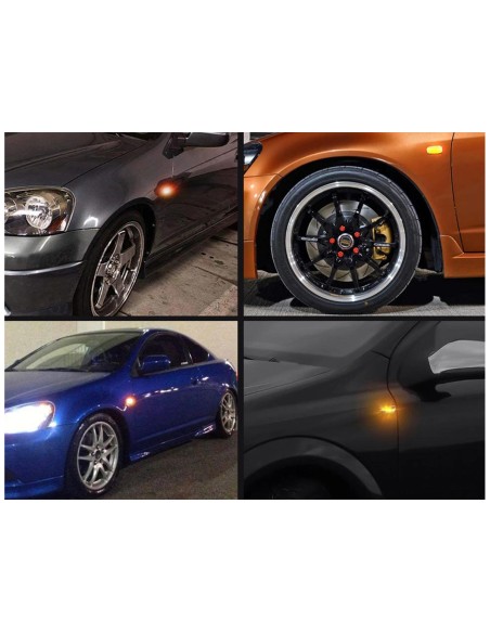 Kit Freccia Laterale a Led Side Marker Dinamica Lente Fume Honda S2000 Accord Civic Prelude CRX Fit 33801-S2A-J02