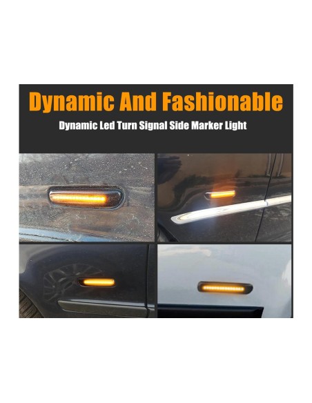 Kit Freccia Laterale a Led Side Marker Dinamica Lente Fume BMW E46 1998-2001 OEM 63132228592