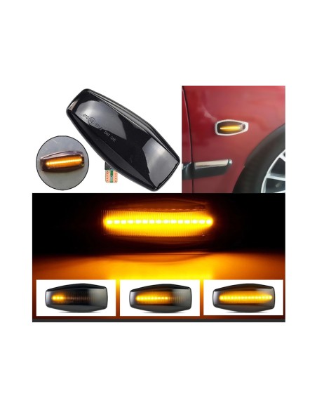 Kit Freccia Laterale a Led Side Marker Dinamica Lente Fume Hyundai i10 Sonata Tucson Terracan Trajet Matrix