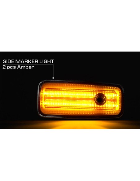 Kit Freccia Laterale a Led Side Marker Dinamica Lente Fume Mercedes Benz W463 G-CLASS 1986-2002