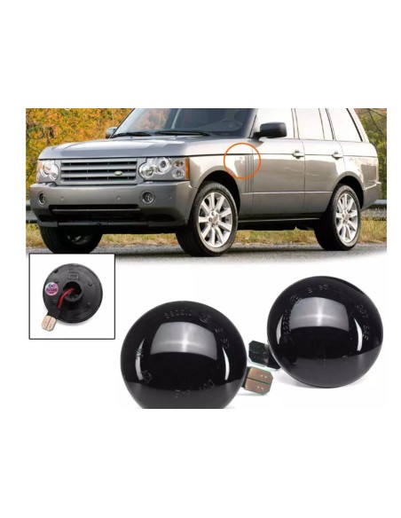 Kit Freccia Laterale a Led Side Marker Dinamica Lente Fume Range Rover L322 2002-2012 OEM XGB500020A