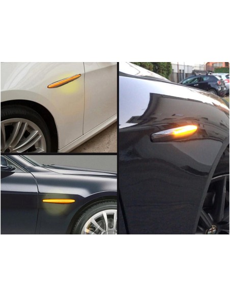 Kit Freccia Laterale a Led Side Marker Dinamica Lente Fume Alfa Romeo 159 Brera OEM 60691106