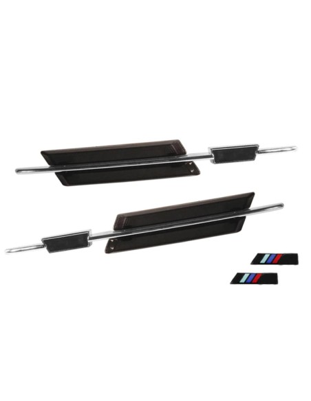 Kit Freccia Laterale a Led Side Marker Dinamica Lente Fume BMW E46 4D 5D 2002-2005 LCI facelift