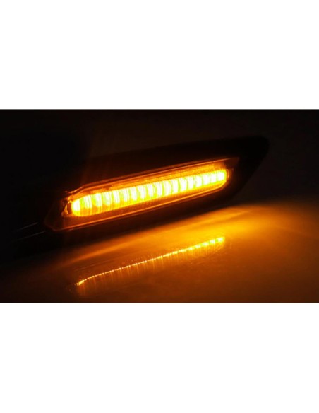 Kit Freccia Laterale a Led Side Marker Dinamica Lente Fume BMW X1 E84 X3 E83 E90 E91 E92 E93 E60 E61 E81 E82 E87 E88