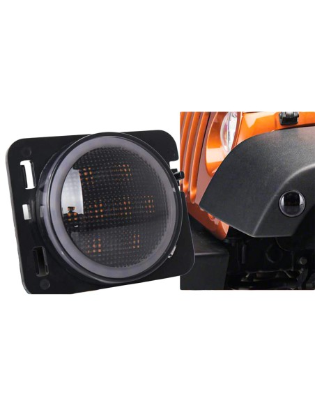 Kit Freccia Laterale a Led Side Marker Dinamica Lente Fume Jeep Wrangler JK 2007-2015