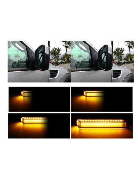 Kit Freccia Led Specchietto Retrovisore Dinamico Sequenziale Ford F150 Raptor Expedition Lincoln Mark LT Lente Fume Arancione
