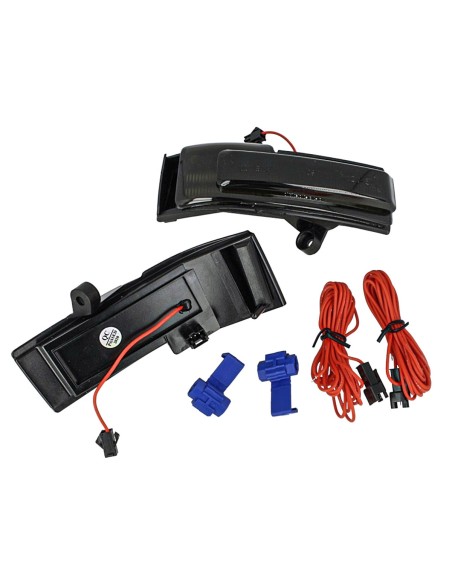 Kit Freccia Led Specchietto Retrovisore Dinamico Sequenziale Ford F150 Dopo 2015 FL34-13B382A Lente Fume Arancione + DRL