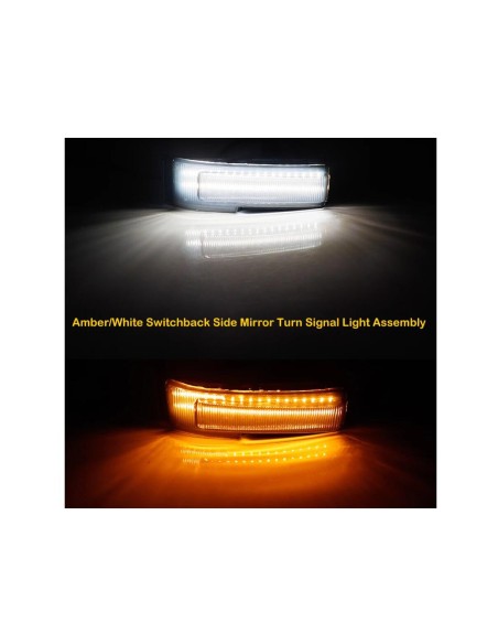 Kit Freccia Led Specchietto Retrovisore Dinamico Sequenziale Ford F150 Dopo 2015 FL34-13B382A Lente Fume Arancione + DRL