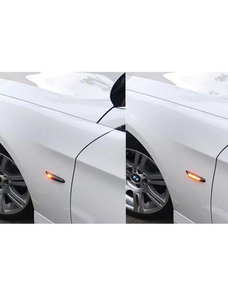 Kit Freccia Laterale a Led Side Marker Dinamica Lente Fume BMW E36 E46 E90 E91 E60 E61 X1 E84 X3 E83 X5 E53