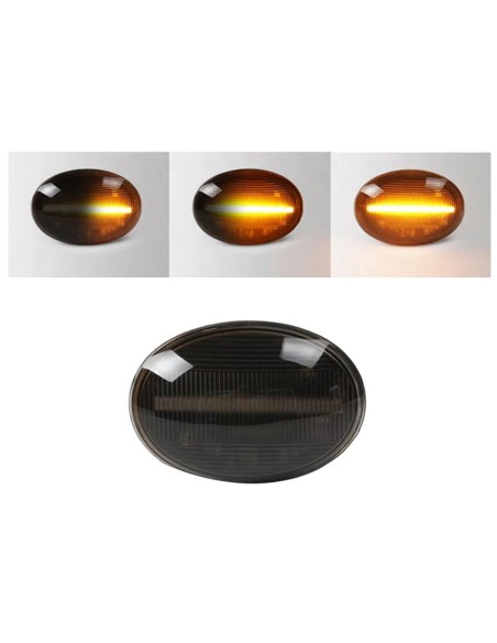 Kit Freccia Laterale a Led Side Marker Dinamica Lente Fume Mini Cooper R55 R56 R57 R58 R59 CL-R56-LSM-SM