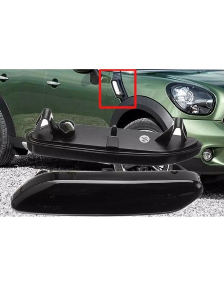 Kit Freccia Laterale a Led Side Marker Dinamica Lente Fume Mini Cooper R60 R61 2012-2017 OEM 63132221503