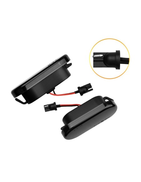 Kit Freccia Laterale a Led Side Marker Dinamica Lente Fume VW Bora Golf 3 4 Lupo Passat Polo Sharan Vento T5
