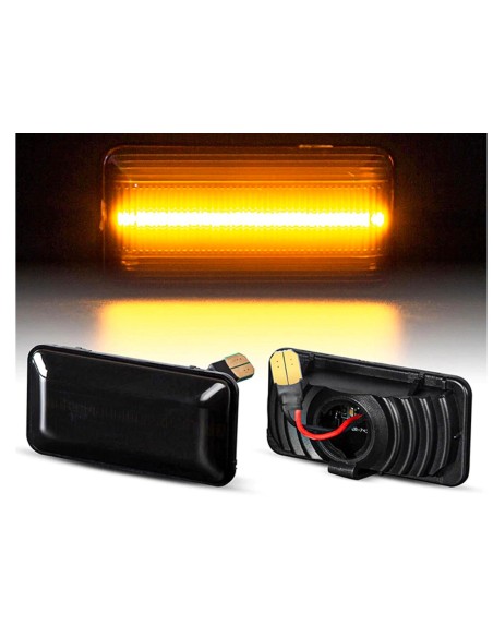Kit Freccia Laterale a Led Side Marker Dinamica Lente Fume VW Golf 3 Vento Seat Cordoba 1993-1999