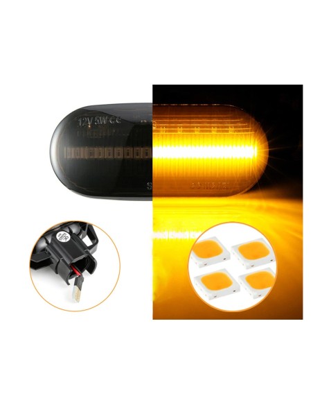 Kit Freccia Laterale a Led Side Marker Dinamica Lente Fume Honda Civic Accord OEM 34301-SNW-003