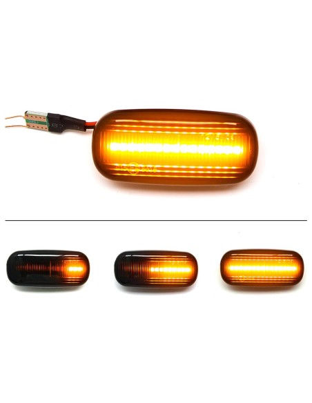 Kit Freccia Laterale a Led Side Marker Dinamica Lente Fume Mitsubishi Pajero Mirag Legnum Gelent 1998-2005