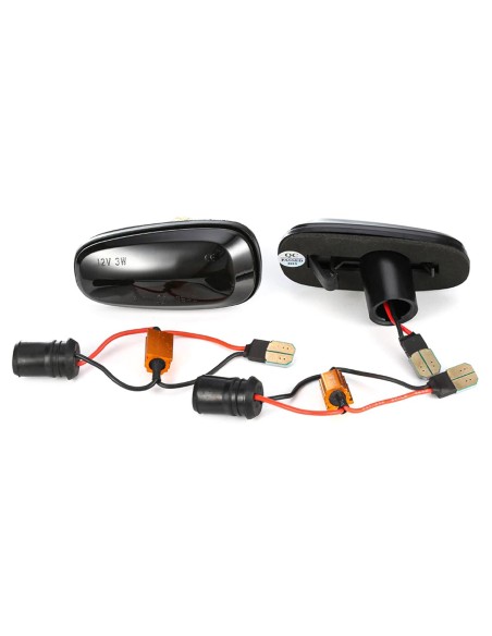Kit Freccia Laterale a Led Side Marker Dinamica Lente Fume Opel Zafira A Astra G Resistenza Inclusa