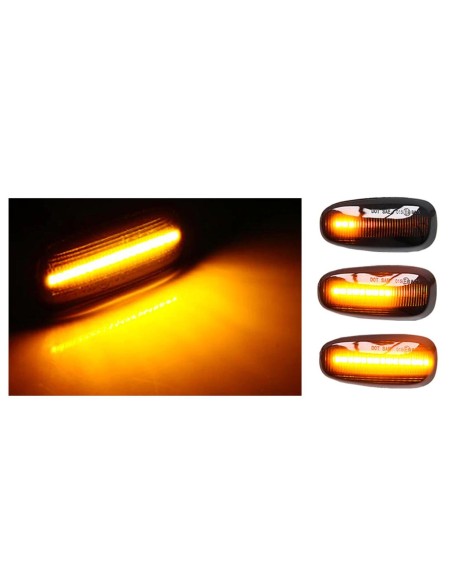 Kit Freccia Laterale a Led Side Marker Dinamica Lente Fume Opel Zafira A Astra G Resistenza Inclusa