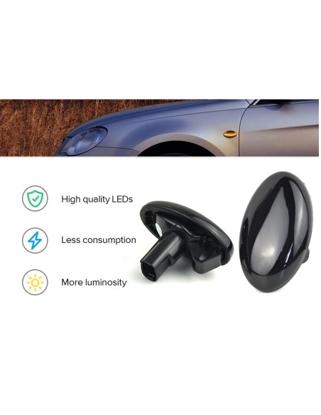 Kit Freccia Laterale a Led Side Marker Dinamica Lente Fume Subaru Liberty Forester Impreza WRX 84401SA001