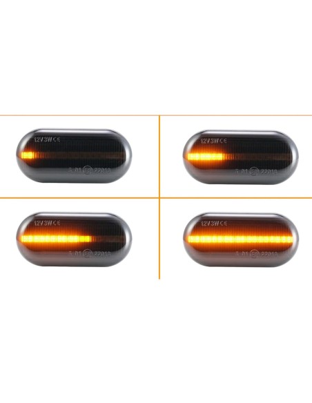 Kit Freccia Laterale a Led Side Marker Dinamica Lente Fume Nissan Navara D40 Qashqai Micra III Pathfinder 350Z