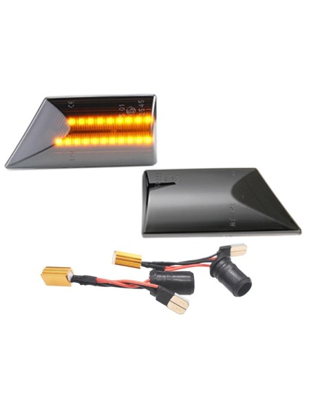 Kit Freccia Laterale a Led Side Marker Dinamica Lente Fume Opel Vectra C 2002-2008 Signum Resistenza Inclusa