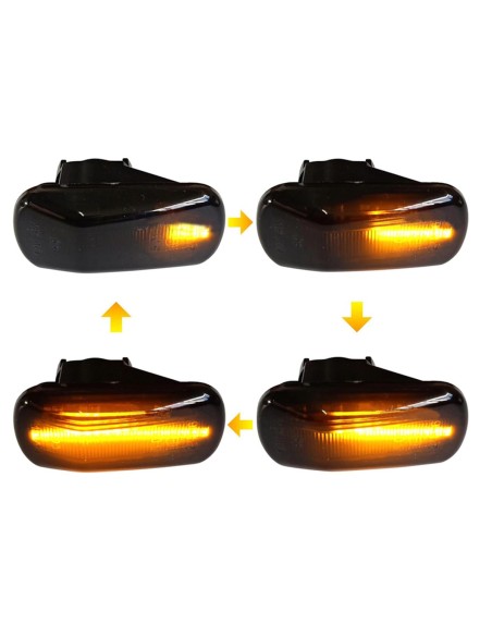 Kit Freccia Laterale a Led Side Marker Dinamica Lente Fume Honda Accord Civic Fit Jazz City Stream CR-V Odyssey 34301-S5H-T02