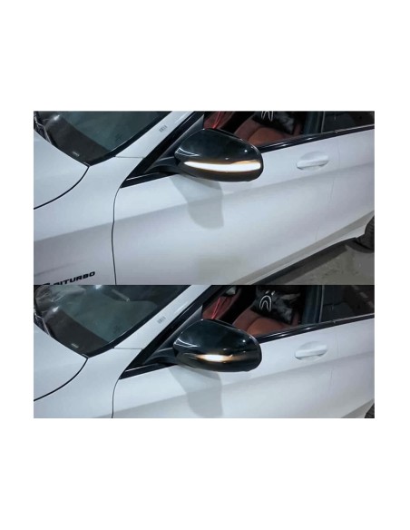 Kit Freccia Led Specchietto Retrovisore Dinamico Sequenziale Mercedes Benz W205 W222 W217 W213 Lente Trasparente Arancione
